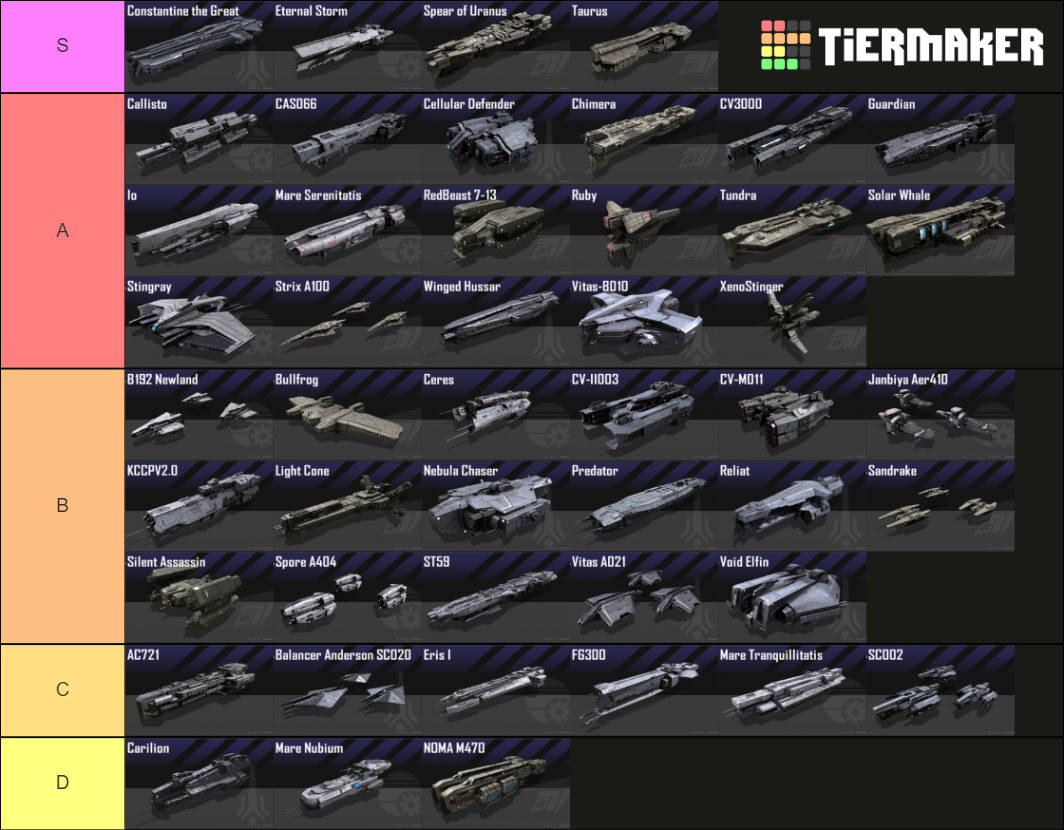 Список кораблей Infinite Lagrange